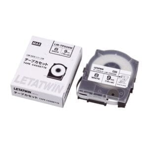 Nhãn in MAX LM-TP509W | 9mm x 8m | Chữ Đen trên nền Trắng