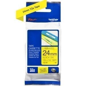 Nhãn in Brother TZe-651 | 24mm x 8m | Chữ Đen trên nền Vàng
