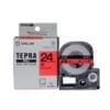 Nhãn in TEPRA SC24R | 24mm x 8m | Chữ Đen trên nền Đỏ