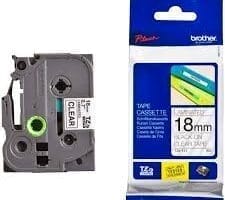 Nhãn in Brother TZe-141 | 18mm x 8m | Chữ Đen trên nền Trong 4