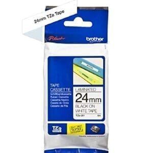 Nhãn in Brother TZe-251 | 24mm x 8m | Chữ Đen trên nền Trắng