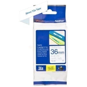 Nhãn in Brother TZe-263 | 36mm x 8m | Chữ Xanh trên nền Trắng 1