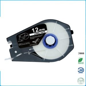 Nhãn in Canon PT-1112W | 12mm nền Trắng