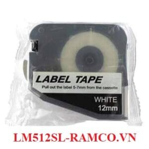Nhãn in L-Mark LM406YL | 6mm x 8m | Nền Vàng