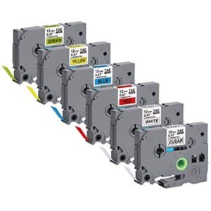 nhan in sieu deo tz2 fx651 24mm x 8m chu den tren nen vang 2