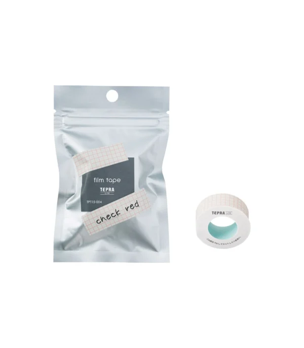 nhan in tepra coharu tpt15 004 15mm x 4m check red