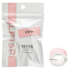 Nhãn in TEPRA LITE LP15P | 15mm x 4m | Màu Hồng