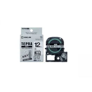 Nhãn in TEPRA SN12K | 12mm x 2m | Chữ Đen trên nền Trắng