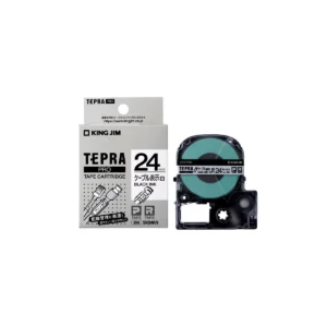 Nhãn in TEPRA SV24KN | 24mm x 8m | Chữ Đen trên nền Trắng
