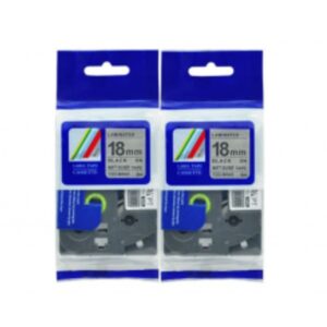 Nhãn in CZe-M941 | 18mm x 8m | Chữ Đen trên nền Bạc