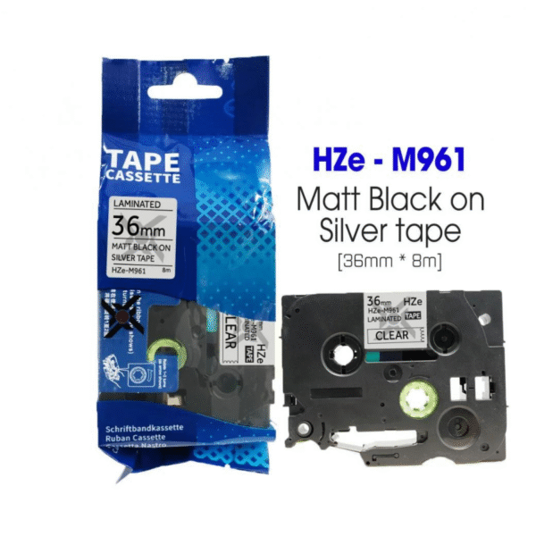 nhan in hze m961 36mm x 8m chu den tren nen bac