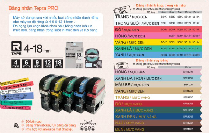 nhan in tepra sc24b 24mm x 8m chu den tren nen xanh duong 2