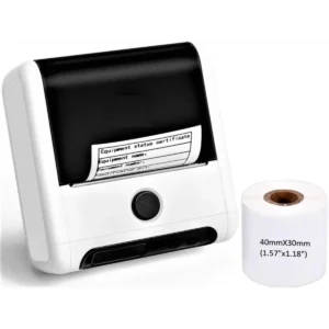 Máy in nhãn di động M200, Bluetooth, in qua app, màu trắng