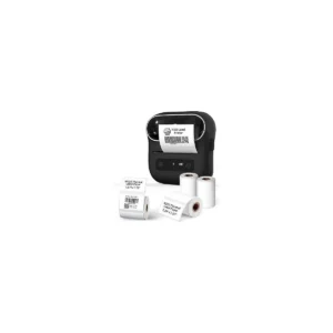 Máy in nhãn di động M220, Bluetooth, in qua app, (Trắng, Hồng, Đen)