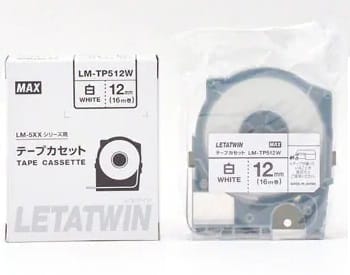 Nhãn in MAX LM-TP512W | 12mm x 8m | Chữ Đen trên nền Trắng 1 Nhãn in MAX LM-TP512W | 12mm x 8m | Chữ Đen trên nền Trắng