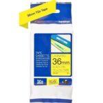 Nhãn in Brother TZe-661 | 36mm x 8m | Chữ Đen trên nền Vàng