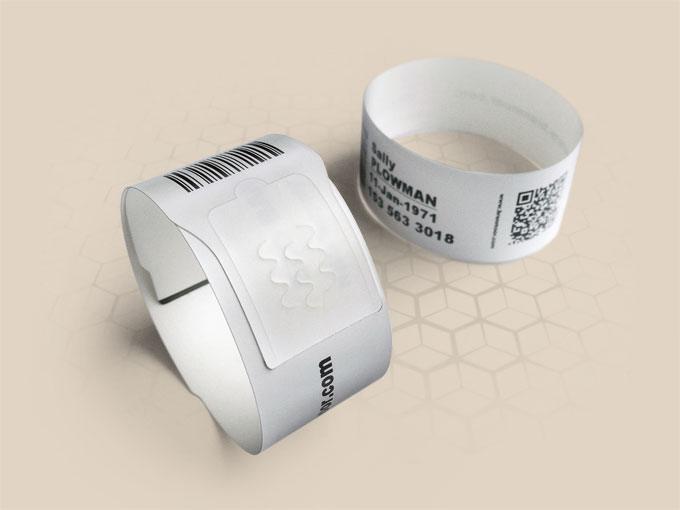Vòng đeo tay bệnh viện dành cho người lớn tự dán hình ECO100 30mm 1 Vòng đeo tay bệnh viện dành cho người lớn tự dán hình ECO100 30mm