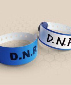 Vòng đeo tay bệnh viện dành cho người lớn có khóa cài ALERT cảnh báo y tế tùy chỉnh 30mm