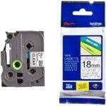 Nhãn in Brother TZe-141 | 18mm x 8m | Chữ Đen trên nền Trong