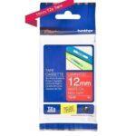 Nhãn in Brother TZe-242 | 18mm x 8m | Chữ Đỏ trên nền Trắng