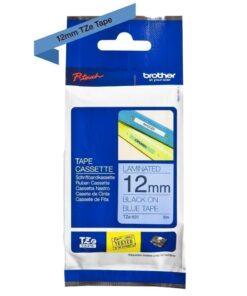 Nhãn in Brother TZe-521 | 9mm x 8m | Chữ Đen trên nền Xanh dương