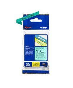 Nhãn in Brother TZe-731 | 12mm x 8m | Chữ Đen trên nền Xanh lá
