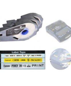 Nhãn in Canon TM-LBC4Y | 4mm nền Vàng