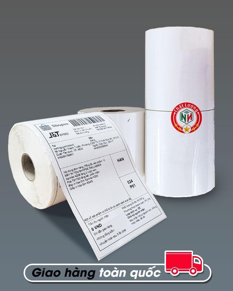 Decal 100x150mm cuộn 350 nhãn 1 Decal 100x150mm cuộn 350 nhãn