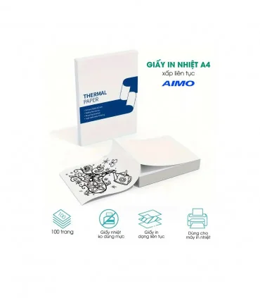 Giấy in nhiệt khổ A4 - dạng liên kết, chính hãng AIMO, KT-ZD1-RMSG10-A4M8 2 Giấy in nhiệt khổ A4 - dạng liên kết, chính hãng AIMO, KT-ZD1-RMSG10-A4M8