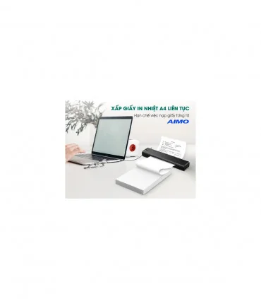 Giấy in nhiệt khổ A4 - dạng liên kết, chính hãng AIMO, KT-ZD1-RMSG10-A4M8 3 Giấy in nhiệt khổ A4 - dạng liên kết, chính hãng AIMO, KT-ZD1-RMSG10-A4M8
