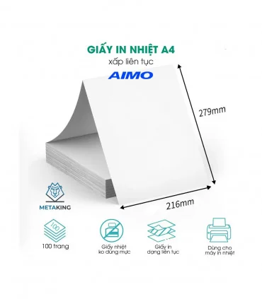 Giấy in nhiệt khổ A4 - dạng liên kết, chính hãng AIMO, KT-ZD1-RMSG10-A4M8 1 Giấy in nhiệt khổ A4 - dạng liên kết, chính hãng AIMO, KT-ZD1-RMSG10-A4M8