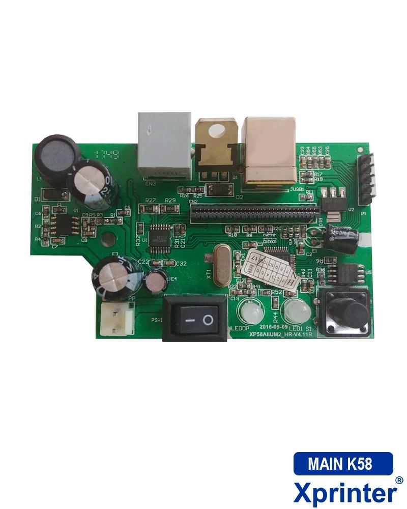 Mainboard máy in hóa đơn Xprinter K58 1 Mainboard máy in hóa đơn Xprinter K58
