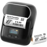 Máy in nhãn di động M110, Bluetooth, in qua app, màu đen