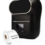 Máy in nhãn di động M110, Bluetooth, in qua app, màu đen