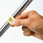 Nhãn in Brother Siêu Dẻo TZe-FX641 | 18mm x 8m | Chữ Đen trên nền Vàng