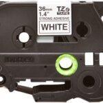 Nhãn in Brother Siêu Dính TZe-S261 | 36mm x 8m | Chữ Đen trên nền Trắng