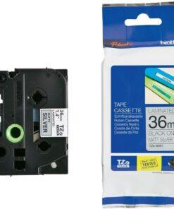 Nhãn in Brother TZe-M961 | 36mm x 8m | Chữ Đen trên nền Bạc