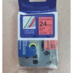 Nhãn in CZe-252 | 24mm x 8m | Chữ Đỏ trên nền Trắng