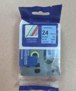 Nhãn in CZe-751 | 24mm x 8m | Chữ Đen trên nền Xanh lá