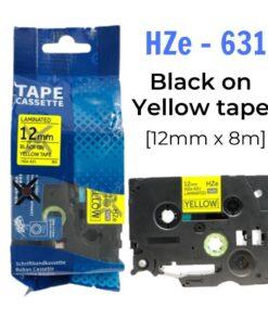 Nhãn Ống Co Nhiệt Brother HSe-631 11.7mm Vàng