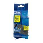 nhan in hze 631 12mm x 8m chu den tren nen vang