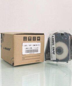 Nhãn in L-Mark LM412WL | 12mm x 8m | Nền Trắng