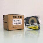Nhãn in L-Mark LM412YL | 12mm x 8m | Nền Vàng