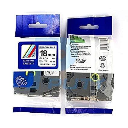 Nhãn in Siêu Dẻo TZ2-FX241 | 18mm x 8m | Chữ Đen trên nền Trắng 4 Nhãn in Siêu Dẻo TZ2-FX241 | 18mm x 8m | Chữ Đen trên nền Trắng