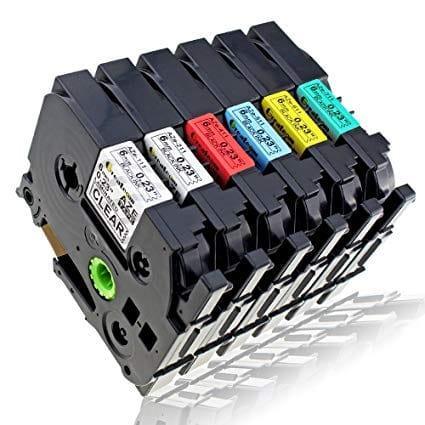 Nhãn in Siêu Dẻo TZ2-FX241 | 18mm x 8m | Chữ Đen trên nền Trắng 8 Nhãn in Siêu Dẻo TZ2-FX241 | 18mm x 8m | Chữ Đen trên nền Trắng