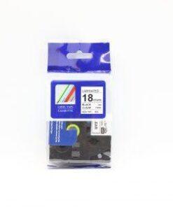 Nhãn in Siêu Dính CZe-S141 | 18mm x 8m | Chữ Đen trên nền Trong