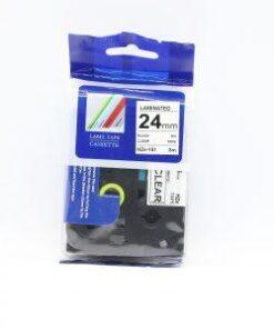 Nhãn in Siêu Dính CZe-S151 | 24mm x 8m | Chữ Đen trên nền Trong