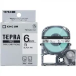 Nhãn in TEPRA SS6K | 6mm x 8m | Chữ Đen trên nền Trắng