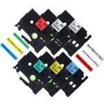 Nhãn in Brother TZe-M921 9mm Bạc Mờ 6 nhan in tz2 m921 9mm x 8m chu den tren nen bac 1