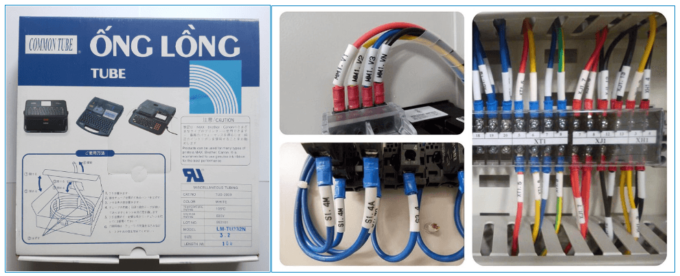 Ống Lồng Đầu Cốt LM-TU332N (3.2mm, 100m/cuộn) 4 Ống Lồng Đầu Cốt LM-TU370N (7.0mm, 35m/cuộn)